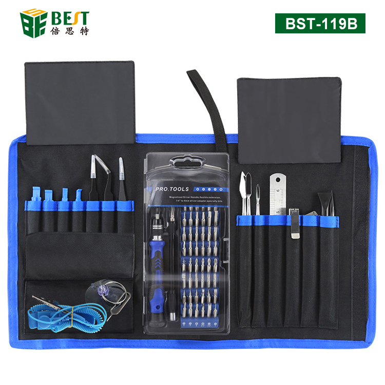 BST-119B Universal Pro Hand DIY Cell Phone Laptop PC Repair Household Precision Screwdriver Set Kit