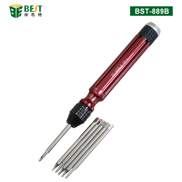 BST-889B 6 in 1 Precision Screwdriver Set for cellphone Opening Repair Tools Kit