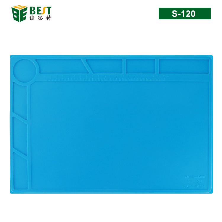 BST-S-120 Desk Rubber Clear Silicone Heat Resistant Mat