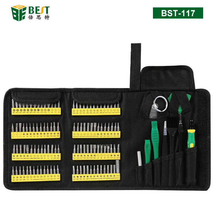 BST-117 126 in 1 Hand Tool Sets for iphone xiaomi smartphones repairing tools kit bag